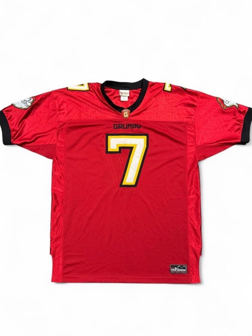 Vintage Walt Disney World “In The Game” Grumpy #7 Football Jersey 🏈🏰